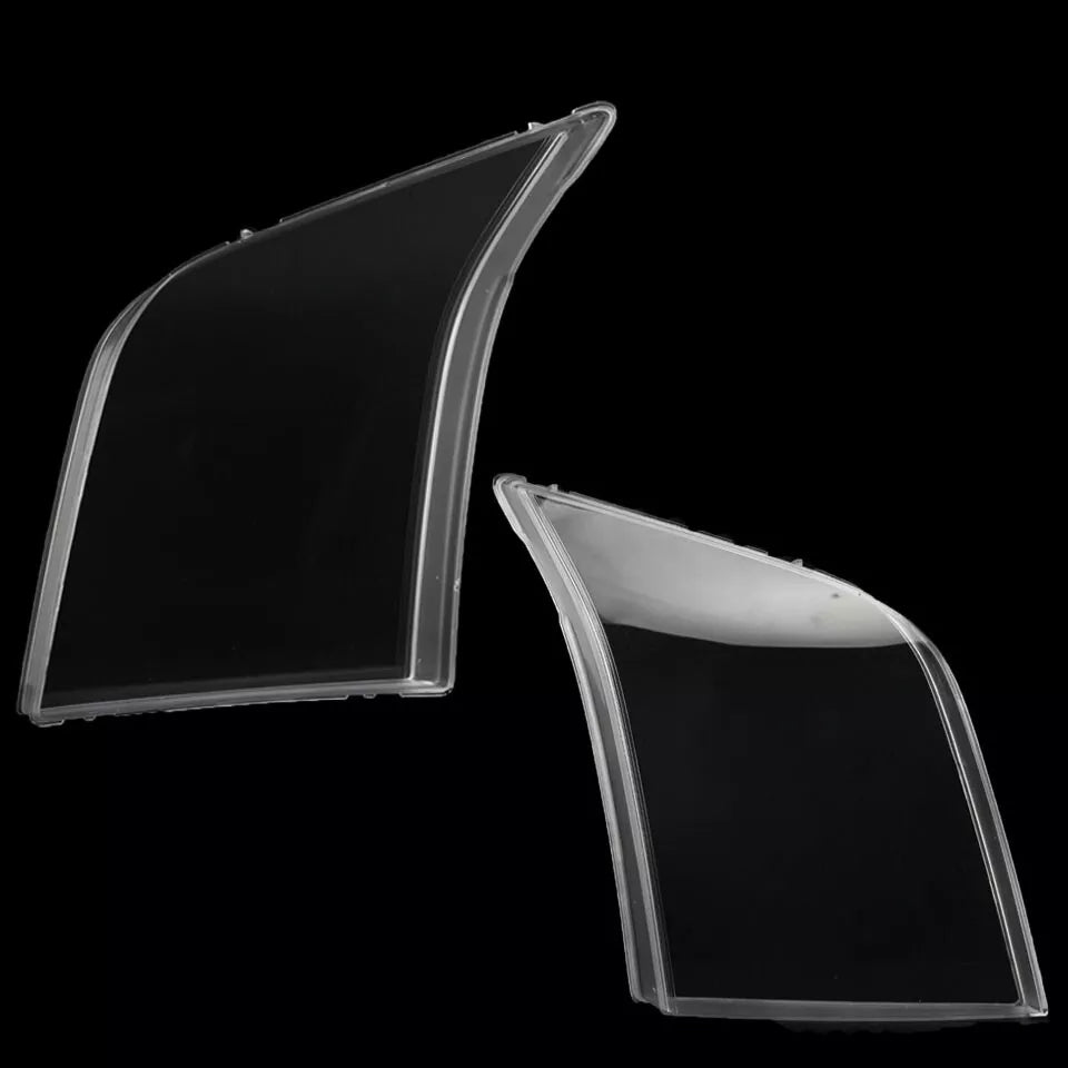 2X CLEAR HEADLIGHT LENS LAMPSHADE COVER SHELL FOR FORD TRANSIT MK7 VM V348 06-14